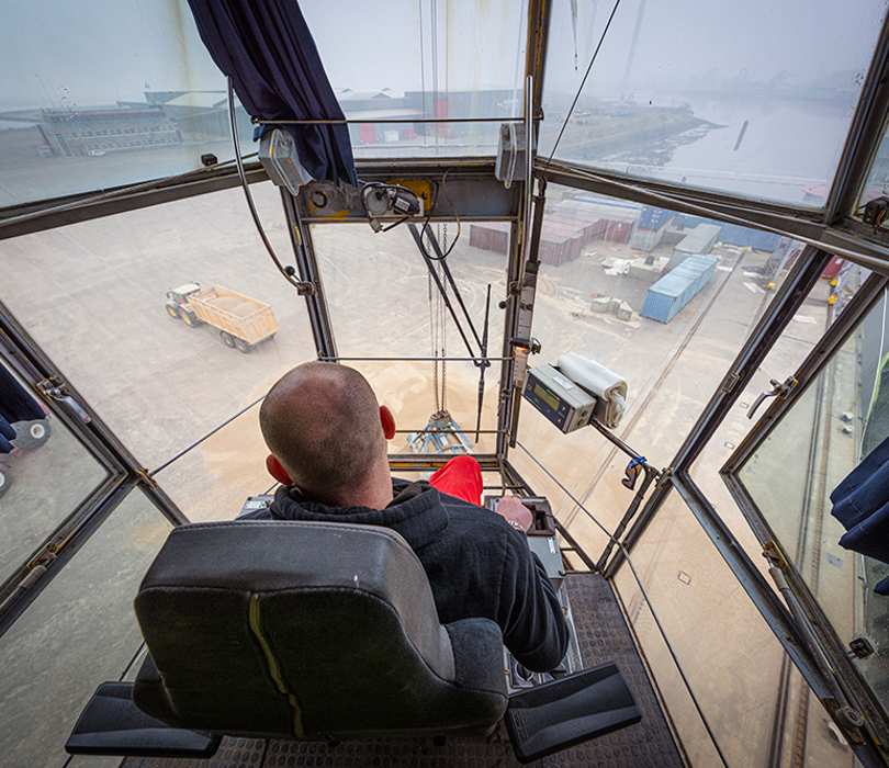 Expeditiemedewerker Stevedoring Havenkraan Kraan